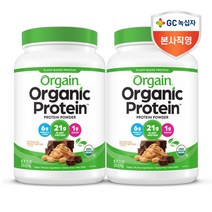 올게인 유기농 식물성 프로틴 초콜릿피넛버터맛 920g 2개