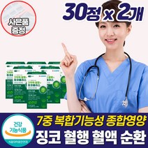 여성 혈액순환개선제 혈행 혈관 건강 손발 다리 영양제 은행잎추출물 징코 보조제 좋은 건강식품 하체 손끝 종아리 절임 차가움 기억력 집중력 뇌 머리 두뇌 부모님 50대 60대 추천, 혈액순환영양제_2개_할인_사은품, 2개