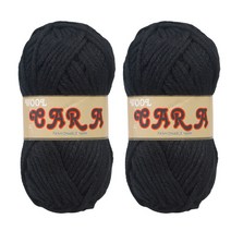 미소털실 카라 뜨개실 90g x 2p, 905 블랙, 2개