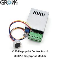 성장 r502-f rgb led 방수 작은 dc3.3v 직경 21.5mm mx1.0-6pin 용량 성 라운드 led 지문 모듈 센서 스캐너, k220 r502-f
