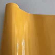 자동차랩핑지 카본시트지 랩핑지 인조가죽 시트지 프리미엄 광택 비닐 포장 필름 글로시 로쏘 코르사 레드, 16 Yellow_01 10cm x 152cm