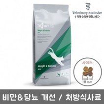 트로벳 고양이 처방식 사료 애묘용 WRD 비만&당뇨 3kg, 8개