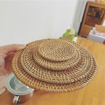 고급라탄 냄비코스터