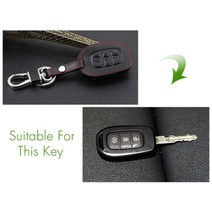 가죽 자동차 키 커버 케이스 르노 카다르 클리오 로간 메간 2 3 콜레오스 경치 좋은 카드 체인 스타일링, [05] E  Style, 05 E  Style