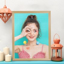 트렌드포유 DIY 직소퍼즐 사진퍼즐 퍼즐액자 주문제작 300 500 1000피스 1500 2000 퍼즐제작 집에서할수있는취미, 755 x 505 size 1314 piece, 조립 + 블랙 액자