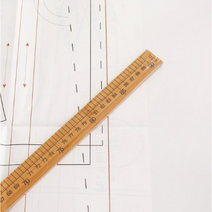 릴리패브릭 대나무자 나무자(90cm), 1개