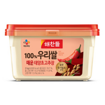 해찬들 맛있게 매운 태양초 골드 고추장, 2kg, 2개