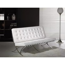 바르셀로나 소파 이테리 디자인 1인 블랙 쇼파 거실 인테리어 3인 쇼파 2인용 의자, 더블 PU 사용자 정의 색상