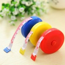 1P 자동리턴 1.5미터 다이어트 치수줄자 미니줄자 허리둘레자 색상랜덤, 상품선택