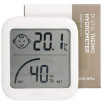 마더케이 디지털 온습도계, 아이보리 색상, 4개