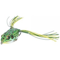 LIVE TARGET Koppers Floating Frog 할로우 바디 루어 5.7cm(2.25인치) 1.6g(58온스) 밀가루 그린옐로우 (FGH55T512), 2.25-Inch 5/8-Ounce, Flour Green/Yellow