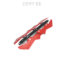 BPK 오토바이 머플러커버 PCX 19~ 21 22 23년 포르자 머플러 가드 스쿠터 커버 범용 튜닝, 레드
