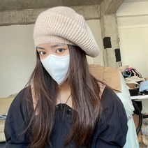 빵모자 니트 짜임 모자 빅사이즈 화가 루즈핏 베레모 뜨개모자