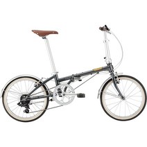 DAHON 다홍 Boardwalk D7 접이식 자전거 미니벨로 경량 20인치 7단변속 고급, 빈티지 블랙