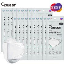 한컴 오투웨어 이지퓨어 KF94 황사마스크 20매(대형) 화이트-대한민국제조, 1개, 20개