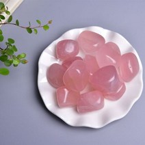 스톤 아이 타이거 견본 석영 대형 장식 화이트 자연 치유 홈 스톤과 15-30mm 크리스탈 100%, 1pack(80g), [04] Pink Crystal
