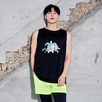 베라프 남자 여자 커플 루즈핏 래쉬가드 상의 프리츠, 블랙