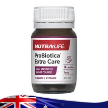 HOWARU외 6종류 유익균 720억 프로바이오틱스 14정 Nutra Life Probiotica Extra Care 14 Capsules, 14 캡슐, 1병가
