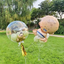 [헬륨완제품] 숫자 공룡 캐릭터 풍선 생일 결혼, 디자인풍선-9.숲속동물(다람쥐)