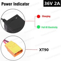 전동킥보드배터리 TANGSPOWER-36V 2A 전기 스쿠터 납산 충전기 41.4V 자전거 휠체어용 충전기, AU, 09 XT90