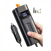 타이어 팽창기 휴대용 공기 압축기 자동차[38L/min 초고속 팽창]자동차 타이어용 RYSEAB 12V DC 펌프[강력하고 작은] 자동차 펌프 볼 모토 자전거용 LED 라이트