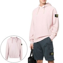 스톤아일랜드 명품리세노패션 22SS 와펜 패치 후드티 761562160 V0180 핑크
