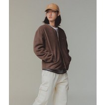 COVERNAT 플리스 카라리스 자켓 브라운 CO2203JKF2BR