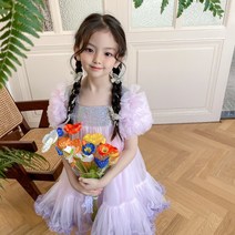 [베베포유]웨이브 원피스 여아드레스 화동드레스