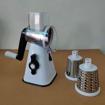 야채 커터 슬라이서 수동 주방 액세서리 강판 마늘 그라인더 쵸퍼 3 1 라운드 커터 Spiralizer 홈 가제트 도구, 하나, white