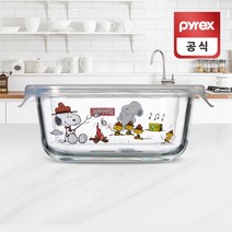 코렐 파이렉스 스누피 정사각 내열유리 글라스 510ml, 단품