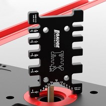 루터날 목공캘리퍼스 간견 줄자 눈금자 톱니 높이 다용도루터작업 DIY수공구 CARD게이지 멀티캘리퍼스