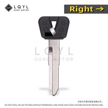바이크키복사 보조키 열쇠복사 탑케이스 사이드 LQYL 빈 키 오토바이 교체 Uncut YAMAHA SVS400 XJR12, 01 1 PCS Right