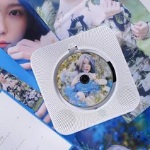 벽걸이CD플레이어 시디플레이어 무선 휴대용, 화이트