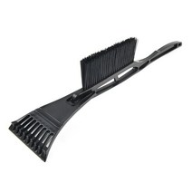 튼튼한 제설용품 눈치우기용 삽 1PC 다기능 두 Deicing 스노우 셔블 브러시 겨울 자동차 용품, [01] Black