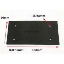 전기샌딩기 직사각형 접착 폼 교체 샌더 백 패드 매트 그레이, 한개옵션0