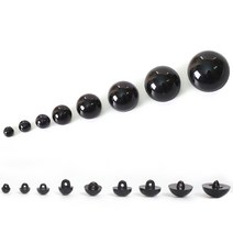 펠트친구 단추눈(인형눈) 1봉(약20개) / 눈알 뜨개 재료 고양이 만들기 단추형, 12mm