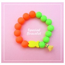 미리사몰 팔찌 만들기 세트 구슬 끼우기 비즈 공예 다양한 디자인 아동 유아 어린이 방과후 돌봄 장난감 놀이 미술 수업 준비물 우레탄줄 단체 DIY 키트, 팔찌 만들기 세트:MP15 네온썸머팔찌(주황)