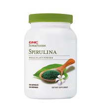 GNC 스피루리나 500mg 100정 (캡슐) SuperFood Spirulina 100caps, 1병, 0.2lb