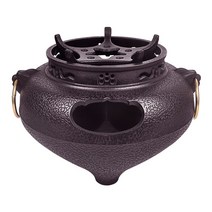 주물 화목 난로 회사 차 전통 주철 숯 철 주전자 끓는 스토브 일본식 그릇, 녹슨 단일로