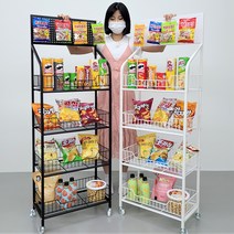 펜트리 스낵 선반, 블랙 바퀴 미포함