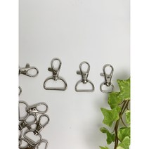 실버 키링 3size 열쇠고리 마크라메 가방고리 부자재 DIY 마크라메 재료 라무통위빙, 실버키링 S, 1개