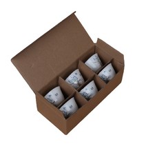 SY-24-6 백자 나비꽃 찻잔 6p세트, 6개