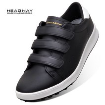 국내생산 생활방수 스파이크리스 남자 골프화 벨크로 스니커즈 크로스리밋