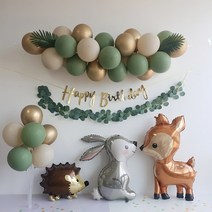 생일파티풍선 두돌생일상 세돌생일상 아기1000일 홈파티, 동물풍선(다람쥐)