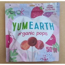 야미얼스 유기농 막대사탕 패밀리팩, 349g, 4개