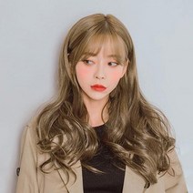 가발매니아 리치펌 글램루즈 5헤어피스 49cm 똑딱이 붙임머리 (제디원사), 코랄베이지, 1개