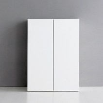 마켓비 FIKK 높은수납장 2문 800 3단 선반장, 화이트 3975.6972