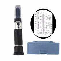 4 in 1 atc 굴절계 부동액 냉각수 테스터 adblue 엔진 유체 프로필렌 에틸렌 글리콜 감지기 자동차 깨끗한 배터리 테스트, 상자 포함