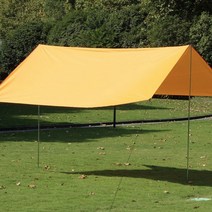 캠핑 사각 그늘막 타프 세트(4.45M) (오렌지)