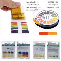 ph 측정기 미터기 ph meter 스트립 테스트 스트립 컨트롤러 표시기 리트머스 테스터 종이 오염 키트 타액 테스트 도구 스트립, 은